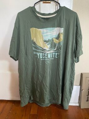 Yosemite Graphic Tee - Olive Green Men’s Shirt